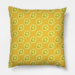 Lemon Citrus Fruit Pattern Pillow