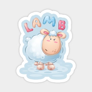 Cute Lamb Kawaii Cartoon Animals Magnet