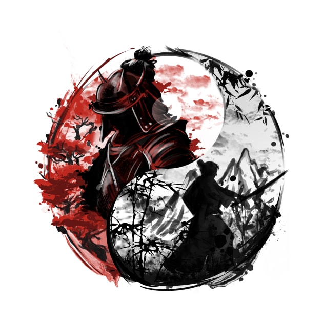 Yin e yang samurai by Fan.Fabio_TEE