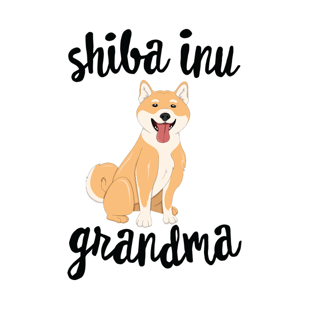 Shiba Inu Grandma Pawma Dog Grandparents Grand Maw by 14thFloorApparel