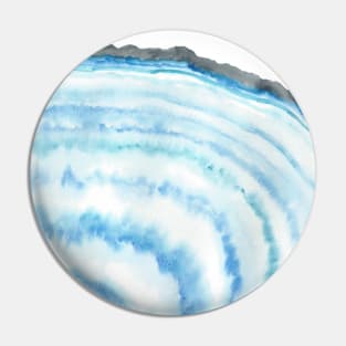 Watercolor geode Pin