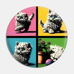 Selkirk Rex Pop Art - Cute Kitties Pin