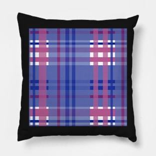 Periwinkle Berry Plaid Pillow