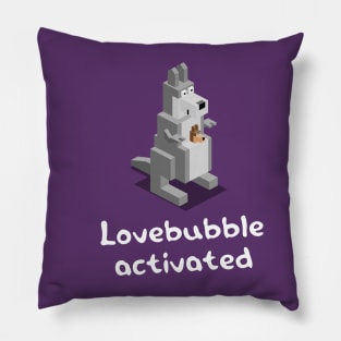 Lovebubble activated - kangaroo and baby Pillow