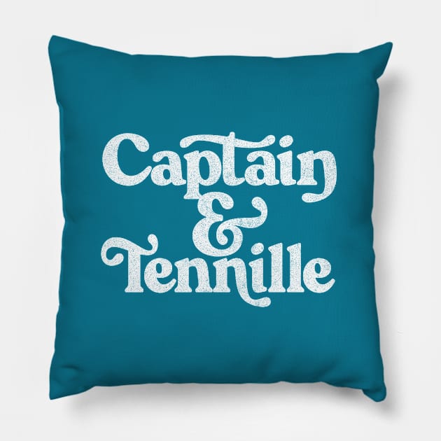 Captain & Tennille  /  70s Retro Aesthetic Design Pillow by DankFutura