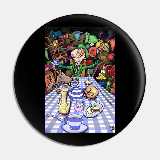 Mad Hatter's Tea Party Pin by SquareDog