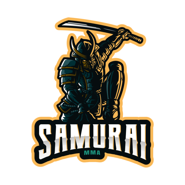 Samurai Warrior MMA by Tip Top Tee's