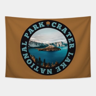 Crater Lake National Park circle Tapestry