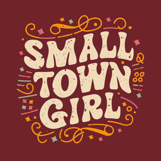 Small Town Girl, Cute Retro Vintage by emmjott