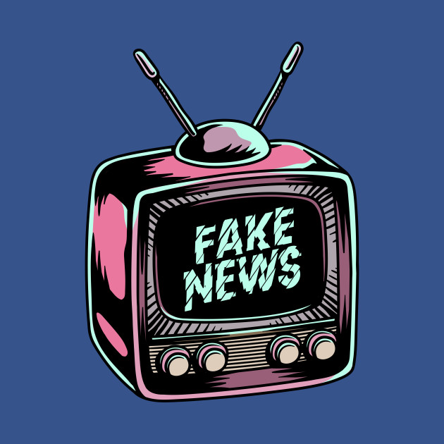 Disover Fake News TV - Retro - T-Shirt