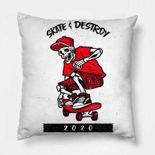 skate and destroy Pillow