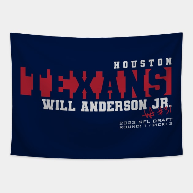 Will Anderson Jr. Tapestry by Nagorniak