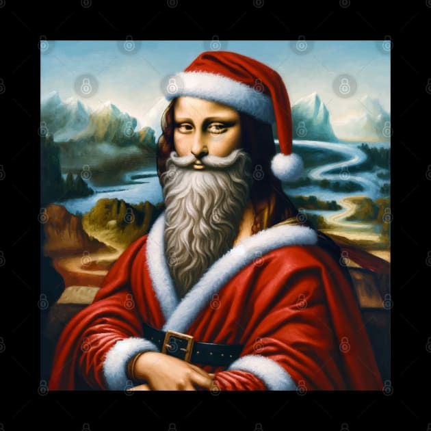 Santa Lisa: A Jolly Renaissance by Edd Paint Something