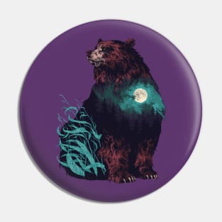 The Brown Bear of East Siberia Pin