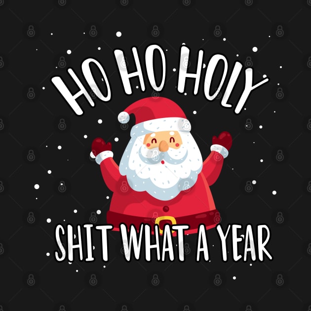 Ho Ho Holy Shit What A Year - Funny Christmas Gift 2020 by WassilArt