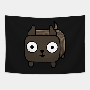 Pit Bull Loaf - Brindle Pitbull with Cropped Ears Tapestry