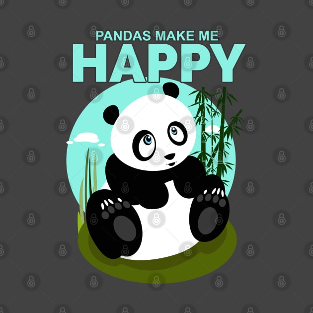 Pandas Make Me Happy by adamzworld