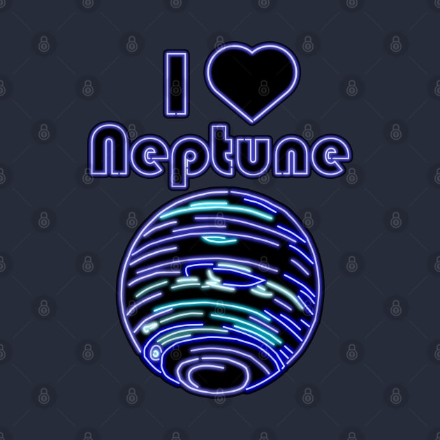 Electric Solar System I Love Neptune by gkillerb