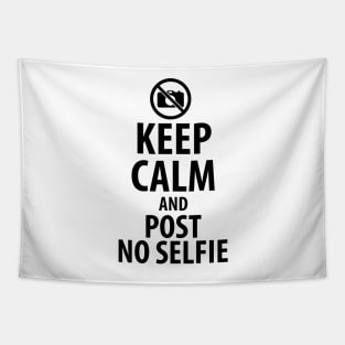 Keep calm and post no selfie Tapestry