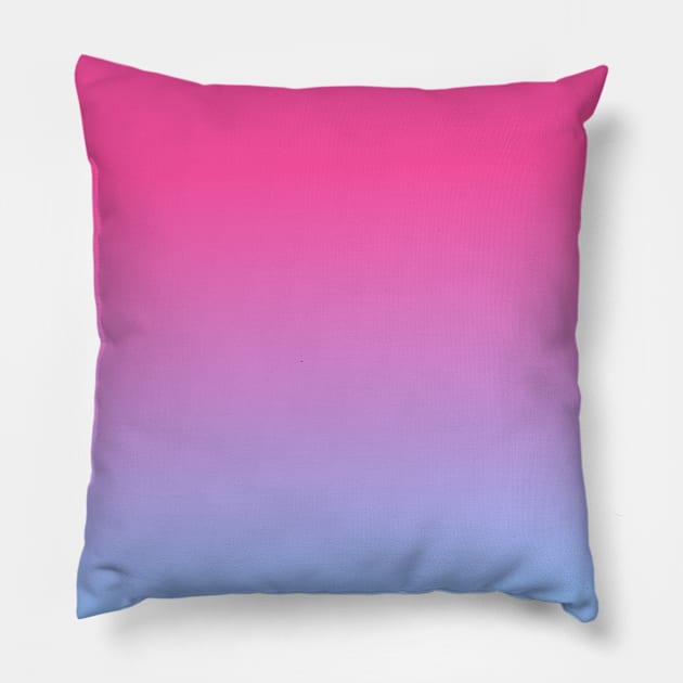 Pink and Blue Gradient Pillow by AmazingStuff