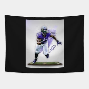 Terrell Suggs Baltimore Sports Art Tapestry