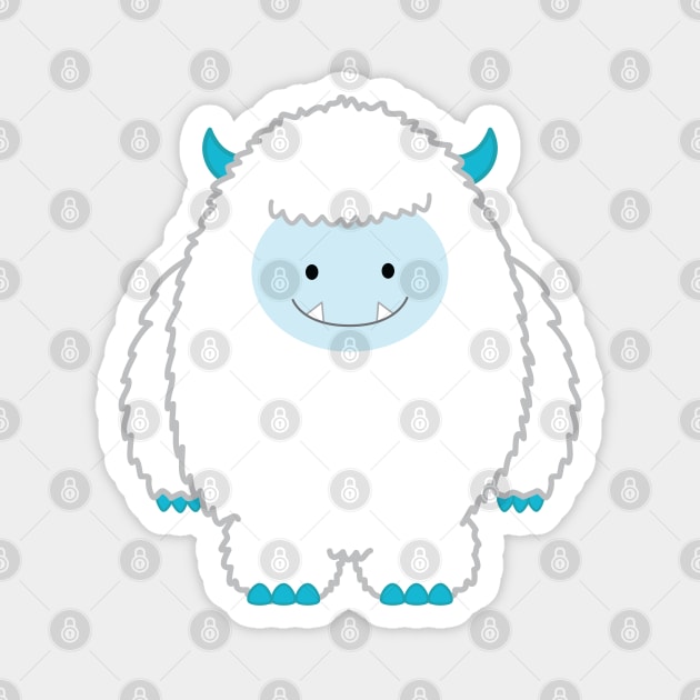 Yeti | by queenie's cards Magnet by queenie's cards