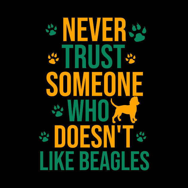 Never trust someone who doesn't like beagles by cypryanus