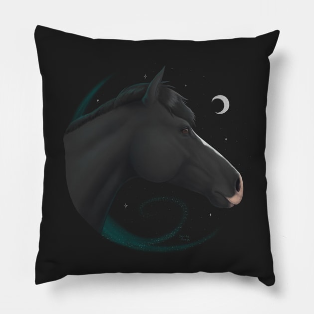 Mystic Stallion Pillow by CharleyFox