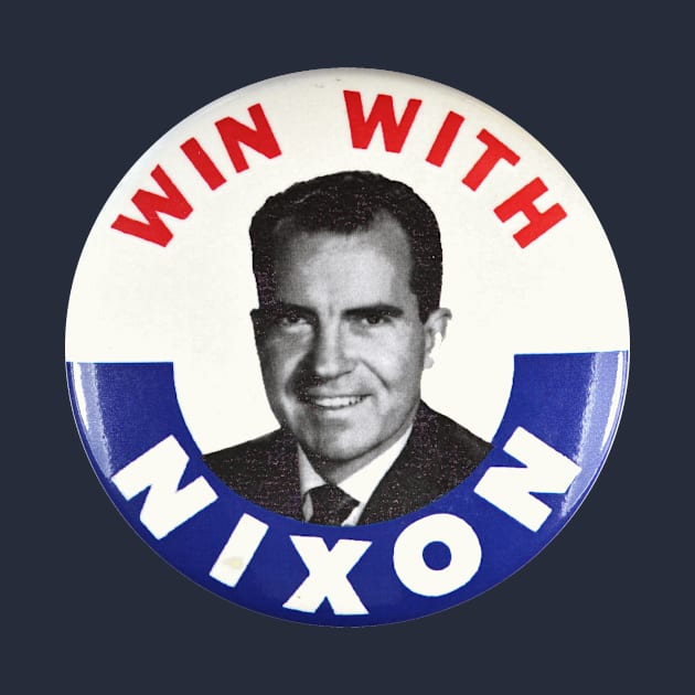 Richard M Nixon Presidential Campaign Button Design by Naves