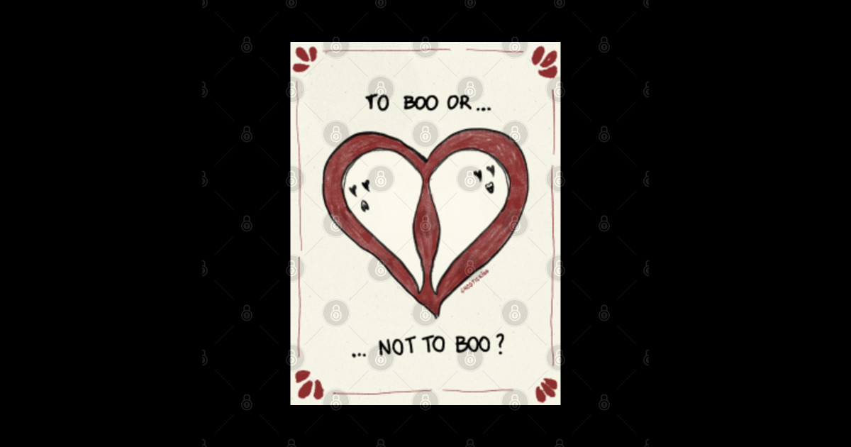 To Boo or Not To Boo? - Valentines Day - Sticker | TeePublic