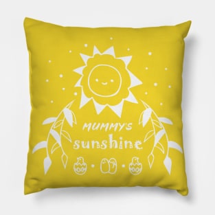 Mummy's Sunshine - in White Pillow