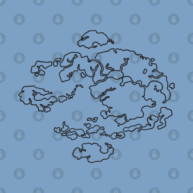 Avatar Map Outline by simplistictees