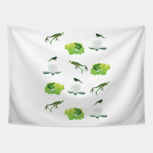 Happy Frogs Tapestry