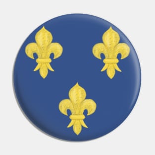 Three Fleur de lis (France) Pin