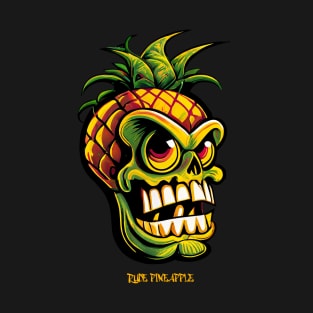 Rude Pineapple Weed 420 Cannabis Strain Stoner Pot Design T-Shirt