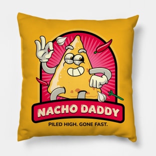 Cute Nachos Mexican Food Cartoon Pillow