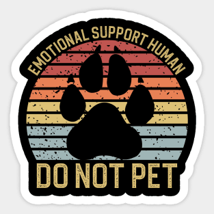 Emotional Support Coworker Please Do Not Pet Sticker