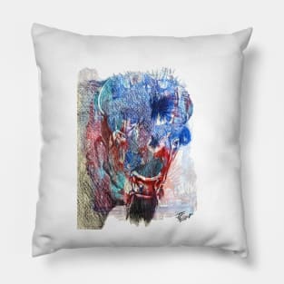 Pencil bison Pillow