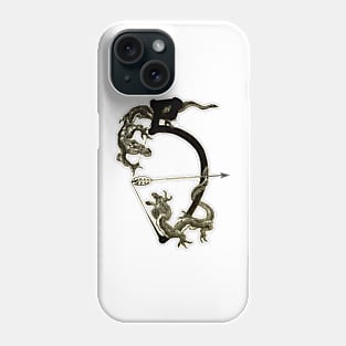 Mythological Bow and Arrow Dragons Phone Case