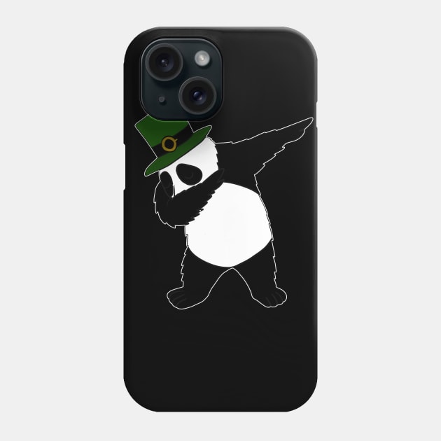 st patricks day Panda Dab Dabbing Funny Animal Phone Case by dukito