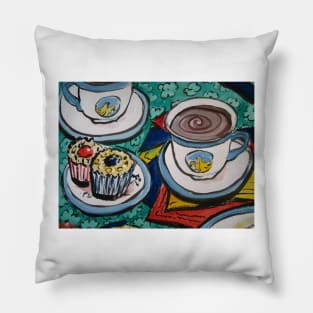 Tea for Three - Tea and Cake Section Pillow