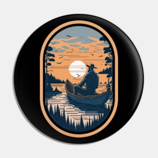 Sunset Serenity - Fisherman Adventure Pin