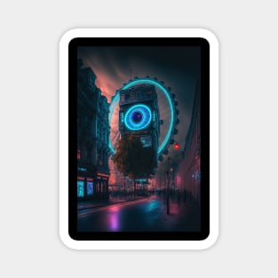 London Eye London Cyberpunk Magnet