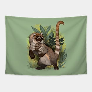 White nosed Coati Coatimundi Tapestry