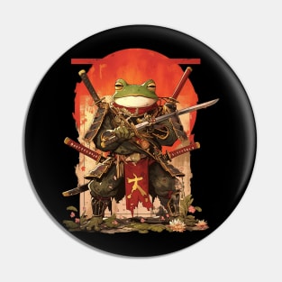 samurai frog Pin