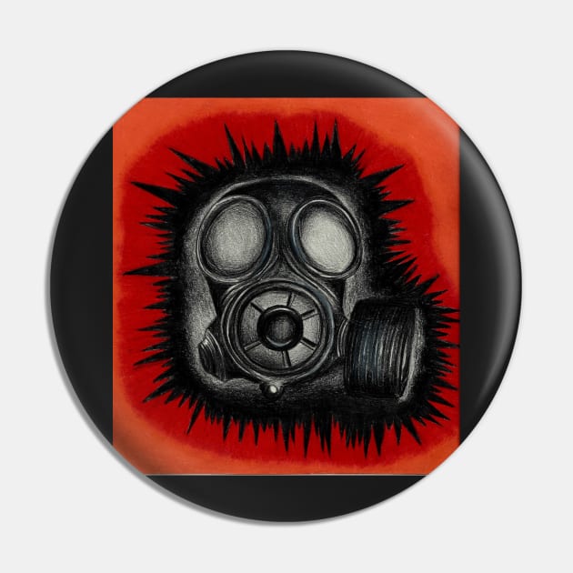 Gas Mask Pin by ArtbyMeganBrock