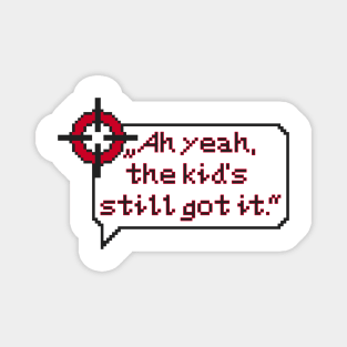 Resident Evil Carlos Oliveira Quote Pixel Art Magnet