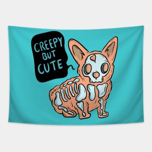 Creepy but cute corgi Tapestry