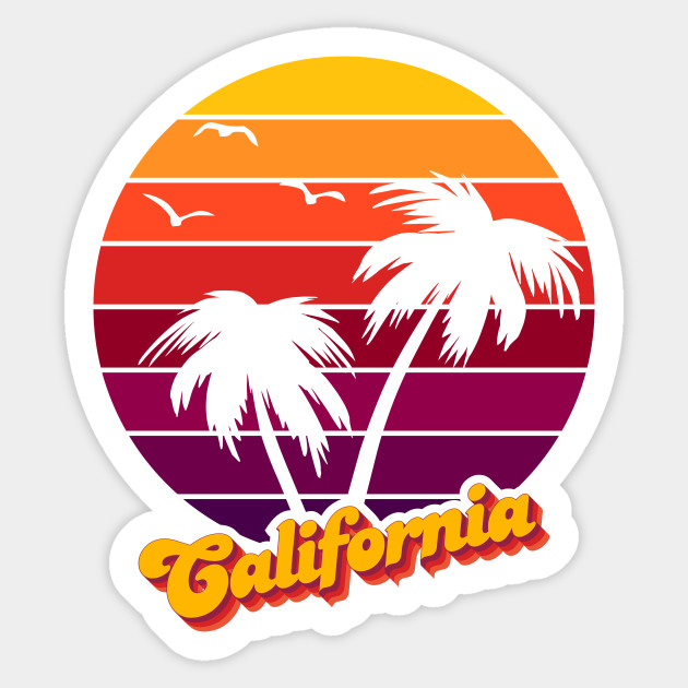 California California Sticker Teepublic