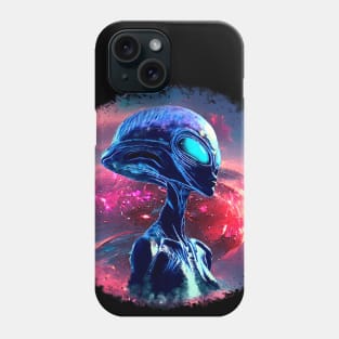 Alien Wisdom Psychedelic Scifi Art Phone Case